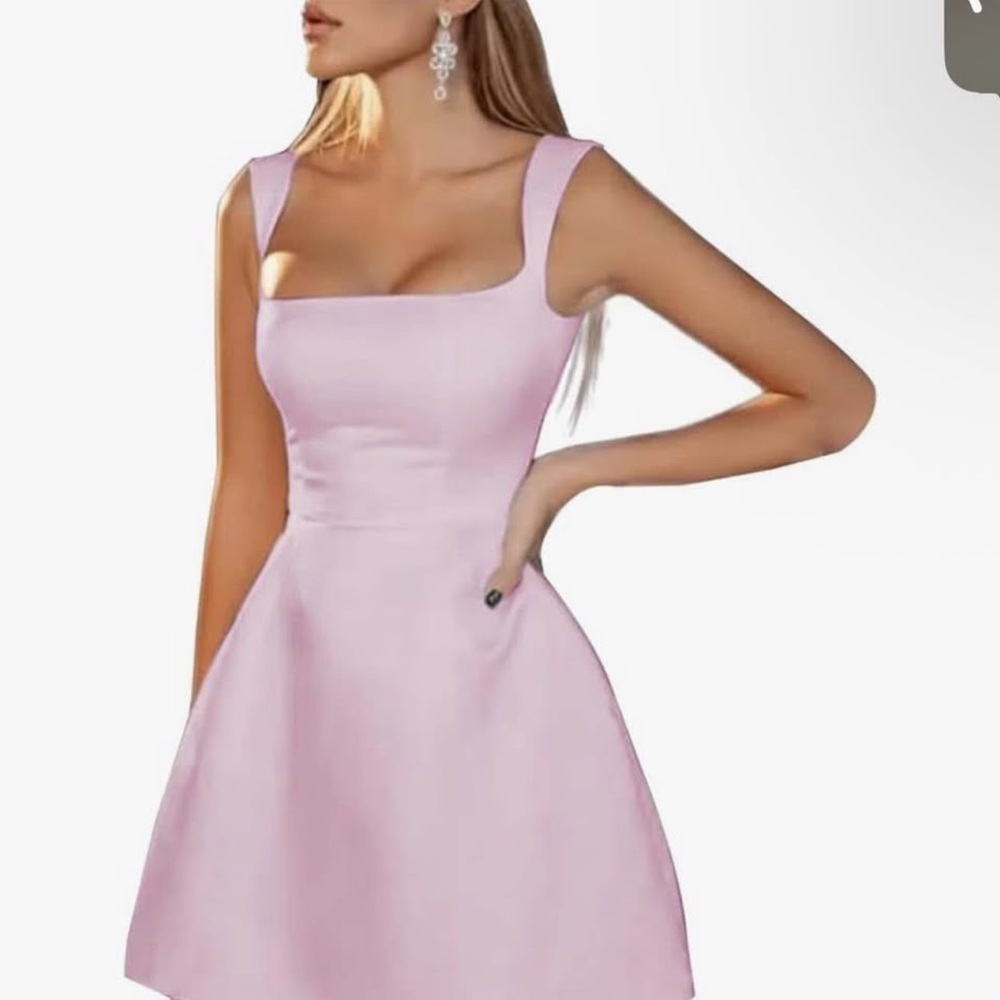 Amazon Light Pink Mini Dress
